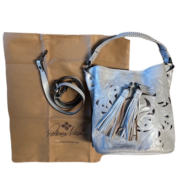 Patricia Nash Tooled Leather Bucket Bag ✨ - Picture 3 of 6